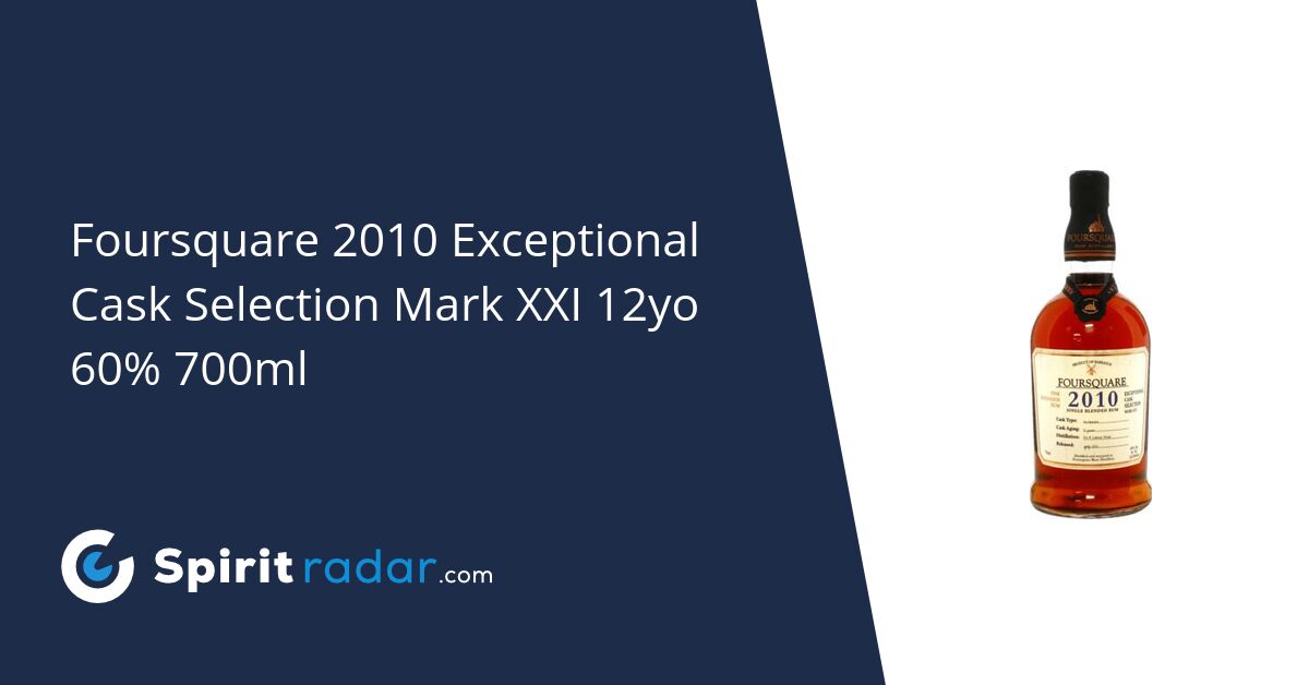 Foursquare Exceptional Cask Selection Mark Xxi Yo Ml