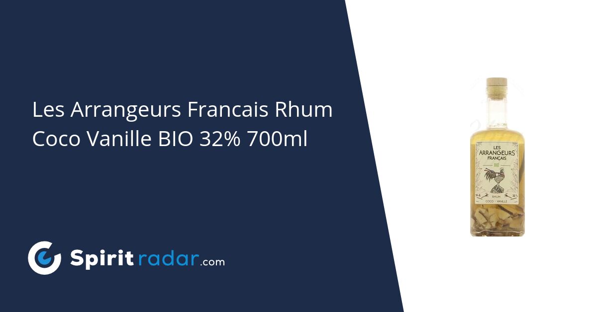 Les Arrangeurs Francais Rhum Coco Vanille BIO 32 700ml Spirit Radar