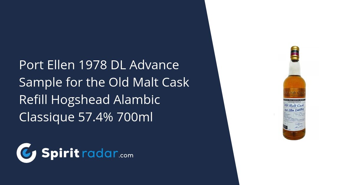 Port Ellen Dl Advance Sample For The Old Malt Cask Refill Hogshead