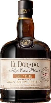 El Dorado 2012 High Ester Blend LBI DHE 22yo 57% 750ml