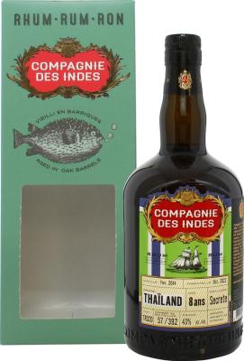 Compagnie des Indes 2014 Secrete Thailand 8yo 43% 700ml