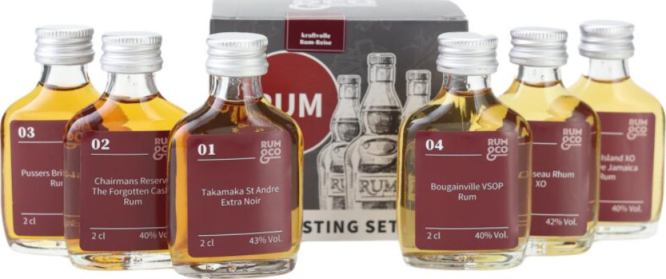 Rum & Co Kraftvolle Rum-Reise Tasting 6x20ml SET