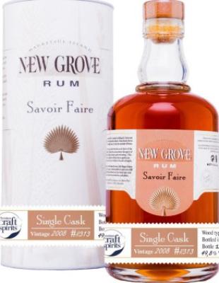 New Grove 2008 Savoir Faire Single Cask #R313 15yo 49.8% 700ml