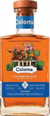 Coloma Alegria Colombian 6yo 40% 700ml