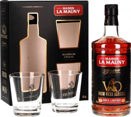 La Mauny Vieux Agricole Signature Giftbox With Glasses 40% 700ml