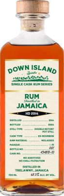 Down Island Spirits 2014 Hampden <>H Jamaica 10yo 68.5% 700ml