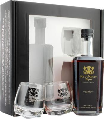 HeulNicht Black & Gold Edition Giftbox With Glasses 42% 700ml