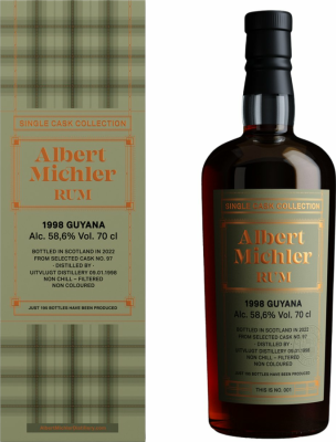 Albert Michler 1998 Uitvlugt Guyana 58.6% 700ml