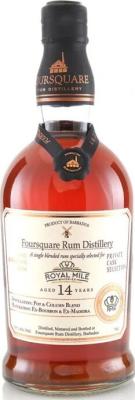 Foursquare Private Cask Selection Exclusively Bottled for Royal Mile Whiskies 14yo 58% 700ml