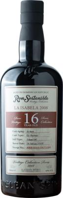 Ron Sostenible 2008 La Isabela 16yo 49% 700ml