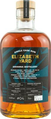 Elizabeth Yard 2013 Savanna Reunion #4 Ungrogged American Oak Octave Finsih 8yo 54.03% 700ml