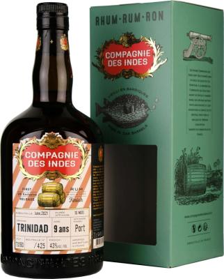 Compagnie des Indes 2021 TDL Trinidad Port Finish UK Exclusive 9yo 43% 700ml