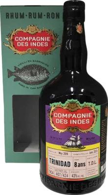 Compagnie Des Indes 2016 Trinidad 8yo 43% 700ml