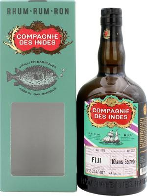 Compagnie des Indes 2010 Secrete Fiji #FPS2 10yo 44% 700ml