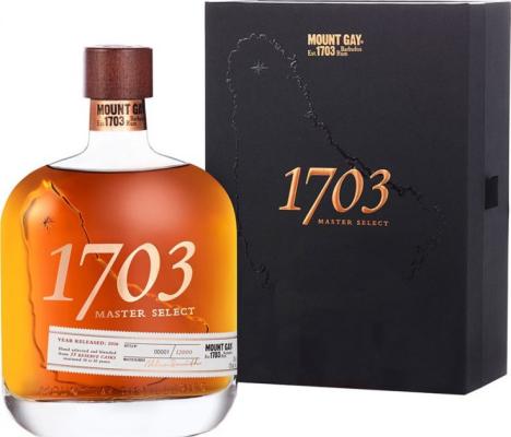 Mount Gay 1703 Master Select Realese 2016 43% 700ml