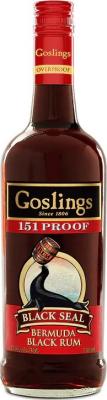 Goslings Black Seal Bermuda Black 151 Proof 75.5% 750ml