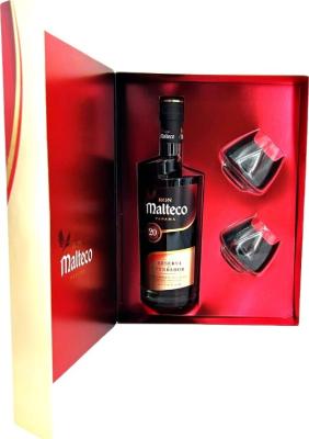 Ron Malteco Reserva Del Fundador Panama Giftbox With Glasses 20yo 40% 700ml