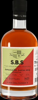 S.B.S 2015 Jamaica & St Lucia Bourbon Cask 9yo 55% 700ml