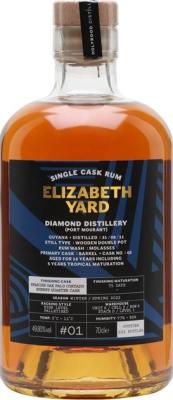 Elizabeth Yard 2011 Diamond Port Mourant Guyana #1 Spanish Oak Palo Cortado Sherry Quarter Cask Finish 10yo 49.8% 700ml