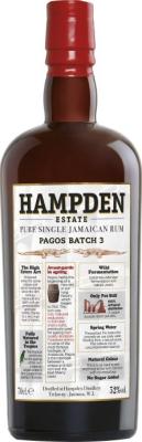 Velier Hampden Estate Pagos Batch #3 Sherry Cask 2024 Pure Single Jamaican LMDW Exclusive 52% 700ml