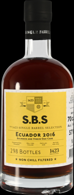 S.B.S 2016 Ecuador Bourbon And Virgin Oak Cask 8yo 57% 700ml