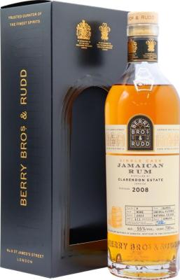 Berry Bros & Rudd 2008 Clarendon Jamaica Single Cask 15yo 55% 700ml