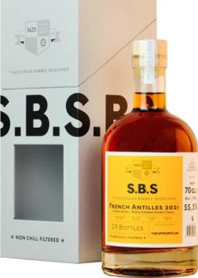 S.B.S 2021 French Antilles UK Rum Club Grand Arome 1yo 55.5% 700ml