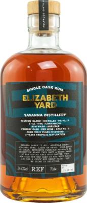 Elizabeth Yard 2013 Savanna Reunion #REF 8yo 54.5% 700ml