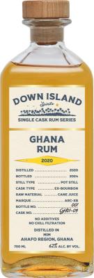 Down Island Spirits 2020 MIM Distillery Ghana 4yo 62% 700ml