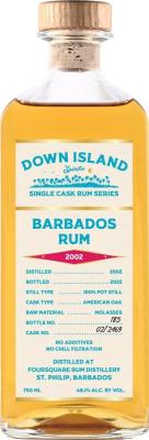 Down Island Spirits 2002 Foursquare Barbados 20yo 48.1% 750ml