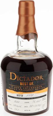 Dictador Best of 1978 A Buen Entendedor Pocas Palabras Bastan 44% 700ml