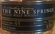 The Nine Springs 3yo Triple Cask 46% 500ml