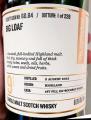 Blair Athol 2012 SMWS 68.84 Big loaf 1st fill ex-bourbon barrel 61.9% 700ml