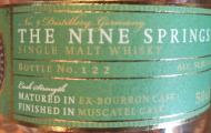 The Nine Springs 7yo Cask Strength 54.9% 500ml