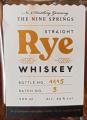 The Nine Springs Straight Rye Whisky 46% 500ml