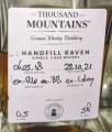 Thousand Mountains 2018 Handfill Raven Single Cask Whisky 58% 500ml