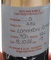 Longrow 2002 Duty Paid Sample For Trade Purposes Only 53.2% 700ml