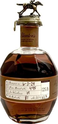 Blanton's Straight from the Barrel 62.9% 700ml