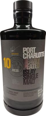 Port Charlotte 10yo Heavily Peated american whisky french wine 50% 700ml