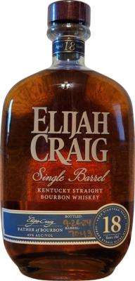 Elijah Craig 18yo Single Barrel 45% 750ml