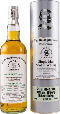 Glen Spey 2010 SV 1st fill Hogshead 46% 700ml