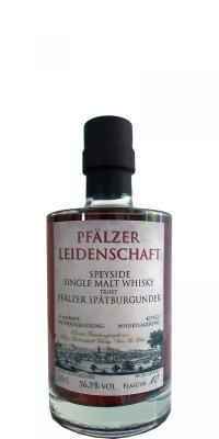 Pfalzer Leidenschaft Speyside Single Malt Whisky trifft Pfalzer Spatburgunder 2nd Fill Spatburgunderfass 56.5% 350ml