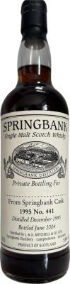 Springbank 1995 Private Bottling 58% 700ml