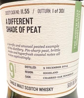 Tomatin 2014 SMWS 11.55 A different shade of peat 58.8% 700ml