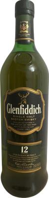 Glenfiddich 12yo 42.9% 1000ml