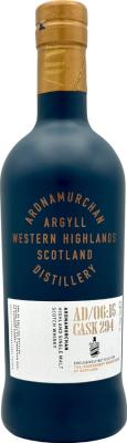 Ardnamurchan 2015 AD 06:15 Cask 294 The Independent Whisky Bars Of Scotland 57.1% 700ml