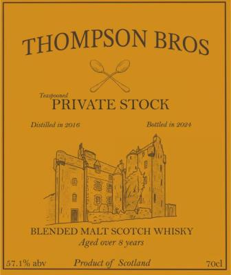 Blended Malt Scotch Whisky 2016 PST Teaspooned Private Stock 57.1% 700ml