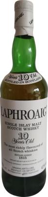 Laphroaig 10yo Single Islay Malt Scotch Whisky UNI Importe 43% 750ml