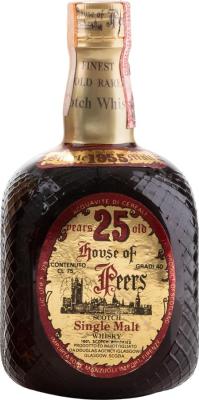 House of Peers 1955 Finest Old Rare Scotch Whisky Manzuoli Import Firenze Italy 40% 750ml