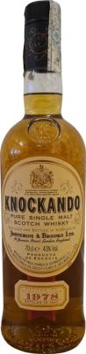 Knockando 1978 by Justerini & Brooks Ltd Cardenal Marcelo Spinola S N Madrid 43% 700ml